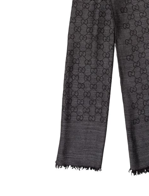 gg scarf gucci|gucci wool scarf women's.